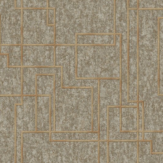 Carta da parati AdaWall collezione Octagon cod 1202 - rotolo 10mq - Marrone 1